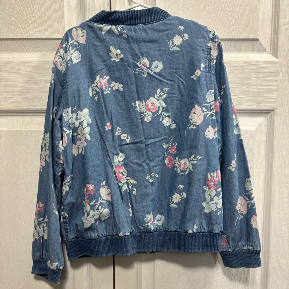 OshKosh B'gosh Denim Floral Kids Jacket - Picture 3 of 4